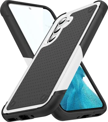 Produktbild von Für Samsung Galaxy A54 Hülle Militärqualität Stoßfest Hybrid 2 in 1 Hart PC Weich TPU Handyhülle Weiß Schwarz