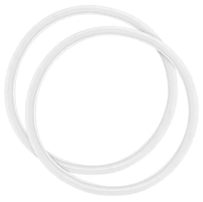 Produktbild von 2er Set Dichtungsringe für Schnellkochtöpfe - Hitzebeständige Silikon-Ersatzdichtung - Für Dampftöpfe - 2 Stück