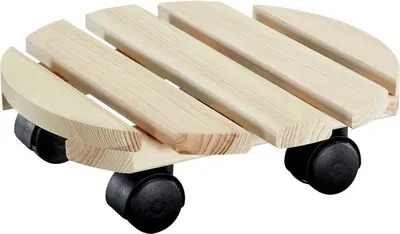 Obrázek produktu pro Podložka pod květináč kruhový - 28/30 cm borovice (nosnost 100kg)