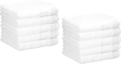 Produktbild von Betz 10 Stück Seiftücher 30x30 cm PALERMO 100% Baumwolle Farbe: weiß