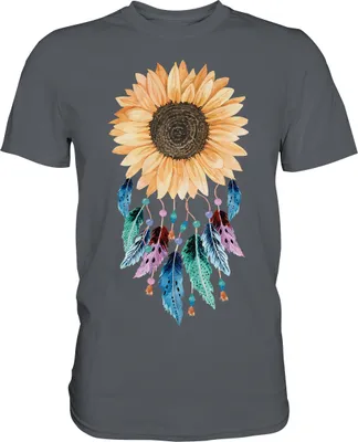 Produktbild von Traumfänger Sonnenblumen T-Shirt Gärtner Geschenk Garten – Dark Grey / 3XL