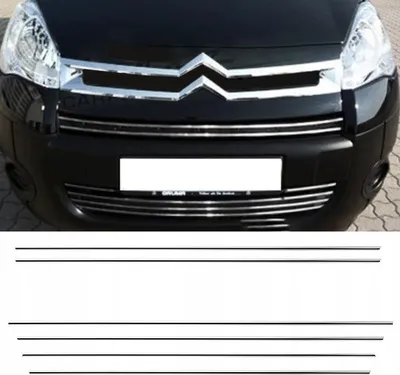 Obrázok produktu pre Peugeot Partner Ii B9 Chrómové Lišty Na Mriežku Chladiča
