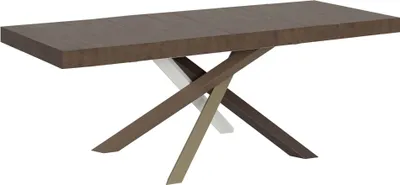 Produktbild von Ausziehtisch 200/460x90 cm Volantis Premium Walnuss mehrfarbig Beine 4/C