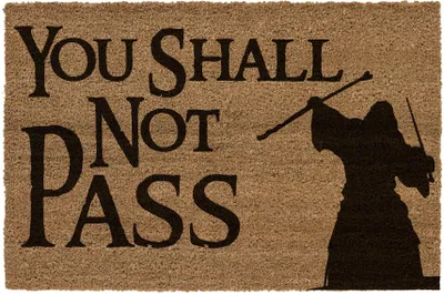 Produktbild von Herr der Ringe Fußmatte You Shall Not Pass 60 x 40 cm