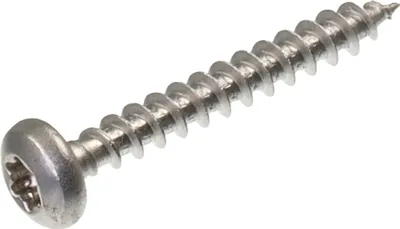 Obrázok produktu pre SECCARO skrutka do drevotriesky, polkruhová hlava 4 x 30 mm, nehrdzavejúca oceľ V2A VA A2, skrutka do dreva s plným závitom, TX/šesťhran, 250 kusov