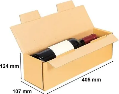 Obrázok produktu pre Kartónová krabica na víno s vložkou 405 x 107 x 124 mm F427 EB580