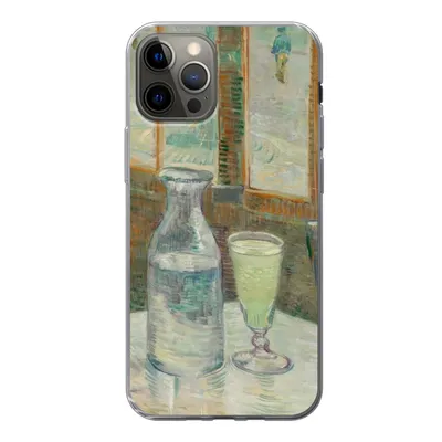 Produktbild von MuchoWow® Handyhülle Schutzhülle Hülle für iPhone 12 Pro Couchtisch mit Absinth - Vincent van Gogh Silikon Softcase Handy Hülle - Abdeckung