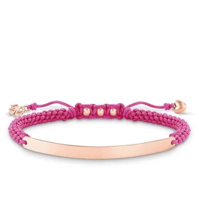 Produktbild von Thomas Sabo Damen Armband 925 Silber Pink/Rosegold LBA0065-597-9-L19v