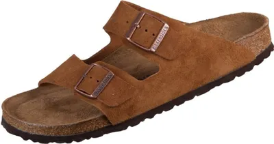 A single Birkenstock sandal is shown against a white background.