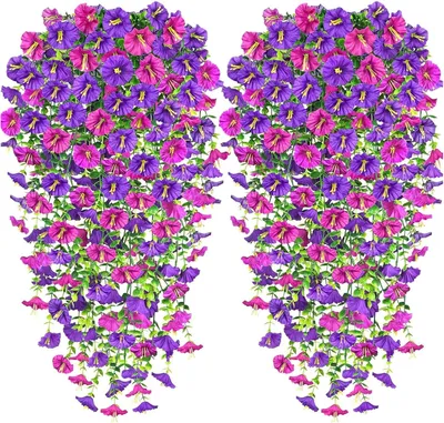 Produktbild von Künstliche Blumen 76 cm, 4 Stück, UV-beständig, für Balkon