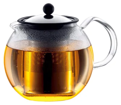 Image de Bodum 1801-16, théière Assam avec filtre en acier inoxydable, 1,0 litre