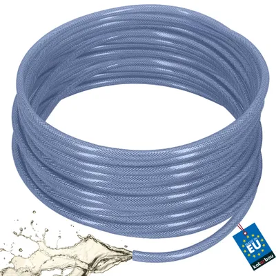 Produktbild von KOTARBAU® PVC-Schlauch ø 12,5mm / 2,5mm Druckluftschlauch 50m Wasserschlauch PVC Gewebeschlauch Kompressorschlauch Chemikalienschlauch Transparent Blau