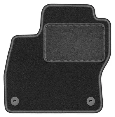 Produktbild von Fahrermatte Velours für Ford Focus MK3 2010-2018 (Schrägheck/Limousine/Kombi) – 1-tlg, Graphit, passgenau – Wielganizator LUX