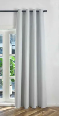 Produktbild von Verdunkelungsrollo mit Ösen, Steingrau, 145 x 225 cm