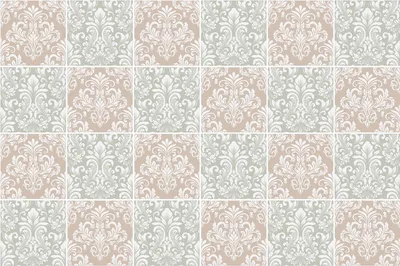 Produktbild von Fliesenaufkleber 20 x 20 cm – 24 Stück – Selbstklebend – Wasserfest – Pflegeleicht – Hitzebeständig – Für Küche & Bad – Elegante florale Ornamente