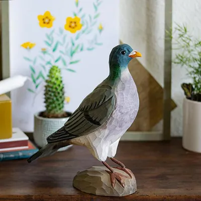 Productafbeelding van WILDLIFEGARDEN Wildlife Garden WG461 DecoBird: Houten decoratieve vogel in de vorm van een duif - Grote Europese vogels
