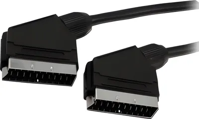 Obrázok produktu pre MediaRange MRCS152, 1,4 m, SCART (21-pin), SCART (21-pin), Samec, Samec, Čierna
