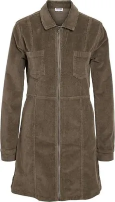 Produktbild von Noisy May Kurzes Kleid Damen NMNISE SLIM ZIP DRESS COLOR CORDUROY S* braun M