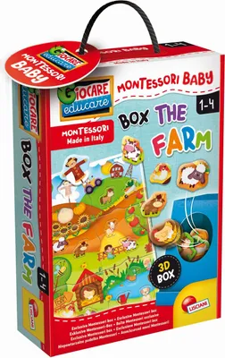 Obrázok produktu pre Montessori Baby Pudełko 3D Farma Lisciani 92741 P6