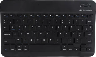 Obrázok produktu pre 10-palcová bezdrôtová klávesnica Štíhly nožnicový štýl Bezdrôtová Bluetooth francúzska AZERT klávesnica pre tablet telefón počítač