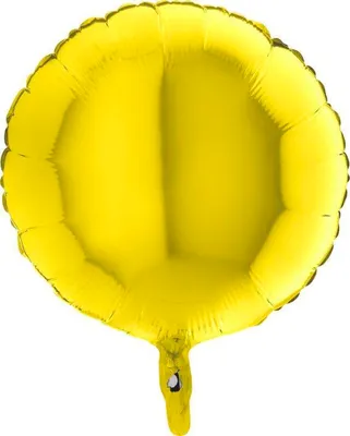 Zdjęcie produktu dla Balon Foliowy - Okrągły żółty 46 cm, Grabo