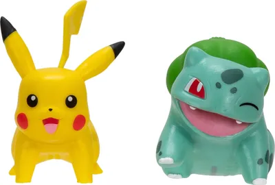 Obrázok produktu pre Jazwares Pokémon Battle Figure First Partner Set Figúrky 2-Pack Bisasam #2, Pikachu #1