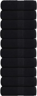 Produktbild von "2026 Promotion" Waschtücher FROGN 10 Stk. - Hohe Qualität - Schwarz 30x30 cm 360 g/m² - Duschtücher CC475