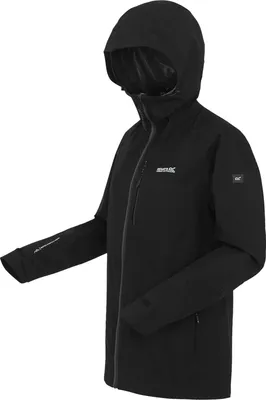 Produktbild von Regatta Birchdale II Funktionsjacke Damen mit Kapuze, Farbe:Schwarz, Größe:38