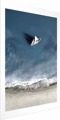 Produktbild von Posterpapier Poster - Yacht on the Sea 21x30 cm Landschaften c-C-0206-ao-a