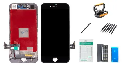 Produktbild von iPhone 8 Display - Set schwarz Basis Werkzeugset