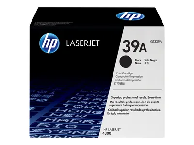 Produktbild von HP 39A Black Original LaserJet Toner Cartridge, 18000 Seiten, Schwarz, 1 Stück(e)