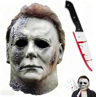 Produktbild von Famanu Maske Michael Myers - Horror Maske Cosplay - Uni Erwachsene - Weiß