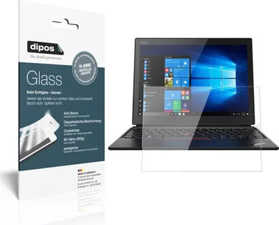 Produktbild von 2x Schutzfolie für Lenovo ThinkPad X1 Tablet 3. Gen. - Anti-Shock 9H Folie dipos Glass Kunststoffglas