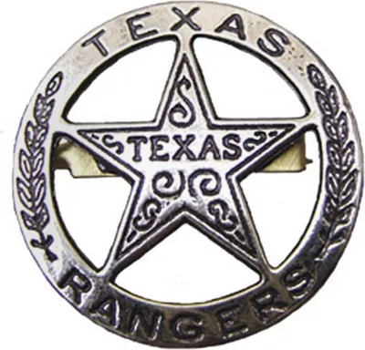 Produktbild von Sheriffstern Texasranger-Stern nickel 1823 Stephen Austin Texas