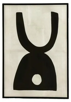 Productafbeelding van Pomax Equilibro, canvasprint met lijst, zwart, L 60 x B 4,3 x H 90 cm