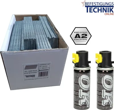 Produktbild von Nägel 64mm rostfrei Brads 20° für Tjep Gas Nagler VF-16/64 Paslode IM65A F16 IM250A 16G BR-07