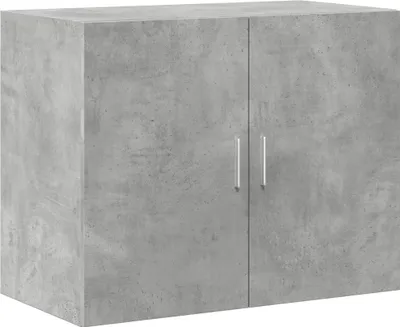 Productafbeelding van Wandkast 80x42,5x64 cm bewerkt hout betongrijs
