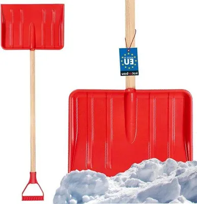 Produktbild von Schneeschieber für Kinder - Holz - Gesamtlänge 84 cm