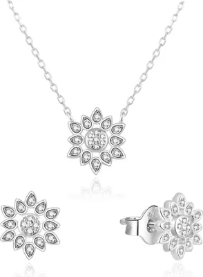 Immagine prodotto di Parure di gioielli in argento AGSET239L (collana, orecchini)