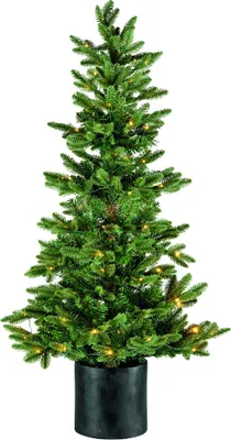 Produktbild von Künstlicher Weihnachtsbaum 120 cm mit Beleuchtung und Topf Tannenbaum Christbaum Weihnachtsdeko