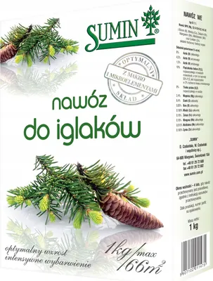 Zdjęcie produktu dla Nawóz do iglaków granulat 1 kg - Sumin