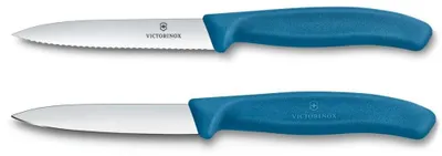 Produktbild von Victorinox Swiss Classic Tomatenmesser und Gemüsemesser Set 2-tlg. Blau