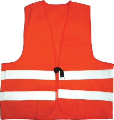 Produktbild von Unisex Sicherheitswarnweste für hohe Sichtbarkeit mit Reflexstreifen, neonorange