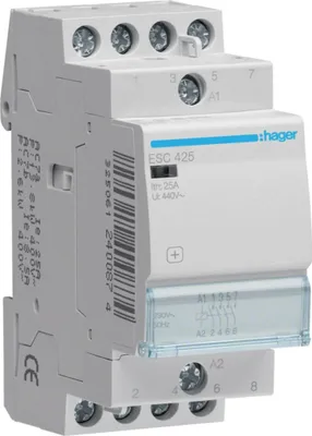 Image de Hager Contacteur d'installation, 25 A, 4 S, 230 V, 1 pièce.