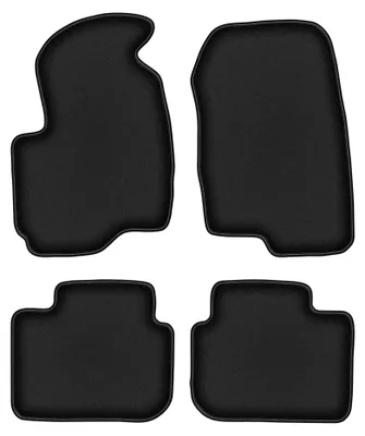 Productafbeelding van Velours automatten voor Mitsubishi Colt VII 2004-2008 (hatchback) – 4-delig, zwart, op maat – Wielganizator DURBAN