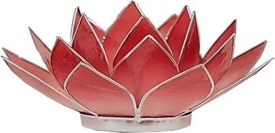 Zdjęcie produktu dla Lotus Atmospheric Light Silver Trim Różowy/czerwony - 13,5 cm