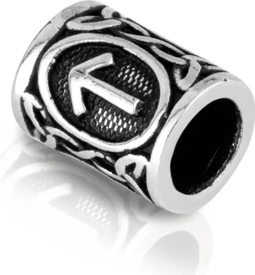 Produktbild von TIWAZ - 925 Sterling Silber Futhark Bartperle Germanisch Keltisch Wikinger 3576