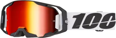 Produktbild von 100% Goggle ARmatic Caldwell - Mirror Red Lens schwarz-weiss