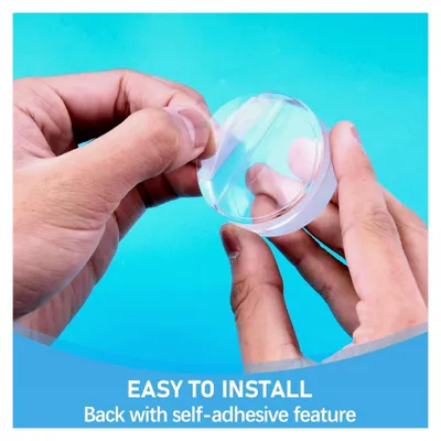 Produktbild von 2 Stück Selbstklebende Transparente Türstopper für den Boden