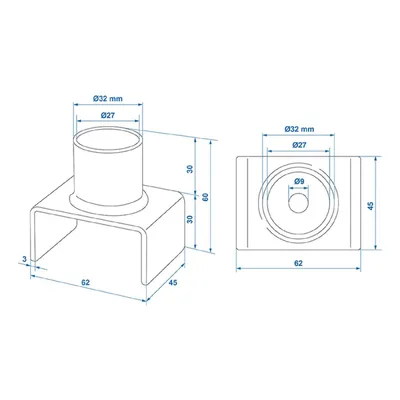 Produktbild von AS Adapter für Stempelwagenheber für Hydraulik-Wagenheber mit Randaufkantung Silber AS